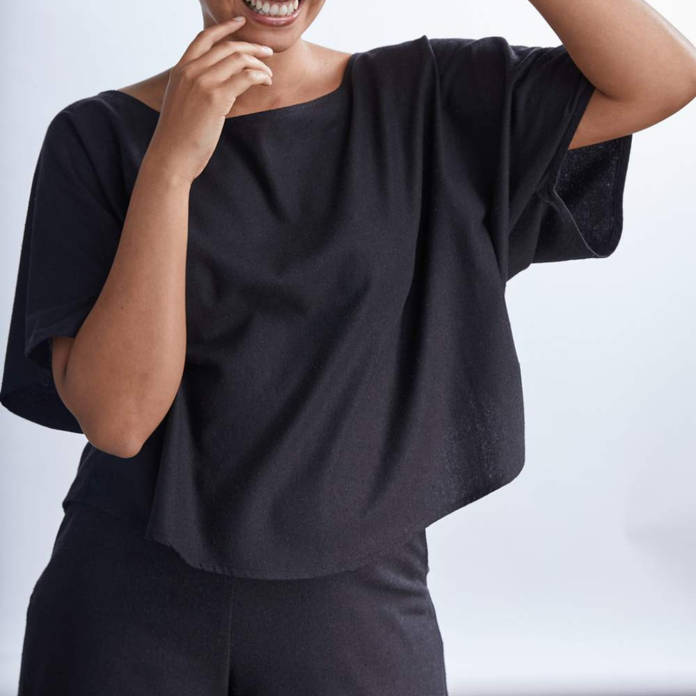 Jamie and the Jones Blank Canvas Top in Raw Silk